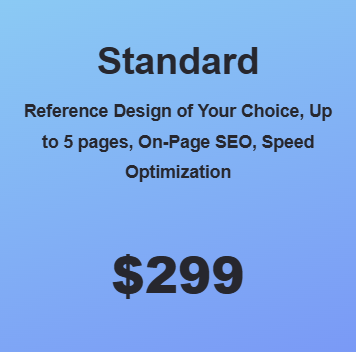 Standard Website Package